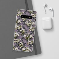 Thumbnail for White Flowers on a Purple Bed - Flexi Cases for Samsung Galaxy S10, Samsung Galaxy S10E, & Samsung Galaxy S10 Plus