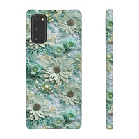 Thumbnail for Teal Petals - Snap Case for Samsung Galaxy S20, Samsung Galaxy S20+, Samsung Galaxy S20 Ultra, & Samsung Galaxy S20 FE