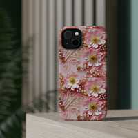 Thumbnail for Gold-Kissed Flowers on Pink Lace - MagSafe Tough Case for iPhone 14, iPhone 14 Pro, iPhone 14 Plus, and iPhone 14 Pro Max