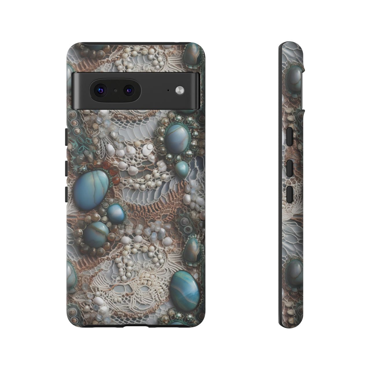 Boho Agate and Lace Tough Case for Google Pixel 7