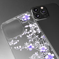 Thumbnail for *Clear Case* Purple Petals - iPhone 13, iPhone 13 Mini, iPhone 13 Pro, iPhone 13 Pro Max - Supports Wireless Charging