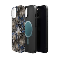 Thumbnail for Vintage Lace and Clematis MagSafe Tough Cases for iPhone 13, iPhone 13 Mini, iPhone 13 Pro, and iPhone 13 Pro Max.