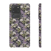 Thumbnail for White Flowers on a Purple Bed - Snap Case for Samsung Galaxy S20, Samsung Galaxy S20+, Samsung Galaxy S20 Ultra, & Samsung Galaxy S20 FE