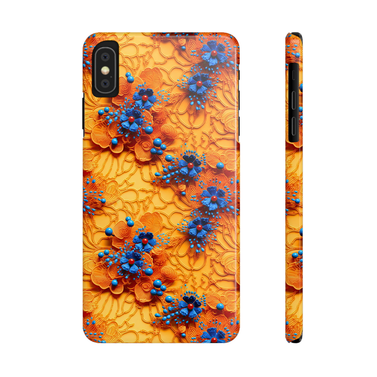 Royal Ryukyu Blossoms - Slim Phone Cases for iPhone X, iPhone XR, iPhone XS, and iPhone XS MAX