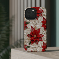 Thumbnail for Christmas Poinsettia MagSafe Tough Cases for iPhone 13, iPhone 13 Mini, iPhone 13 Pro, and iPhone 13 Pro Max.