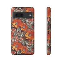 Thumbnail for Orange Petals in Silver Tapestry Tough Case for Google Pixel 7