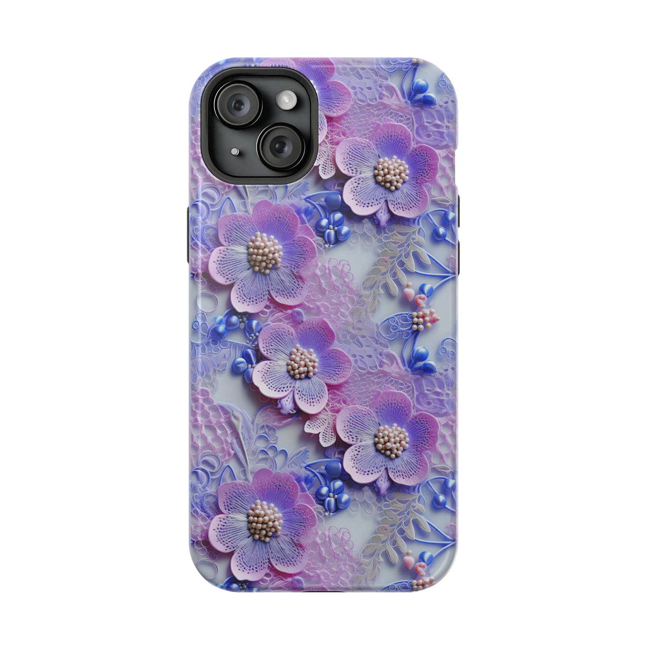 Pink and Purple Harmony - MagSafe Tough Case for iPhone 15, iPhone 15 Pro, iPhone 15 Plus, & iPhone 15 Pro Max