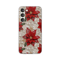 Thumbnail for Christmas Poinsettia - Flexi Cases for Samsung Galaxy S23, Samsung Galaxy S23 Plus, and Samsung Galaxy S23 Ultra