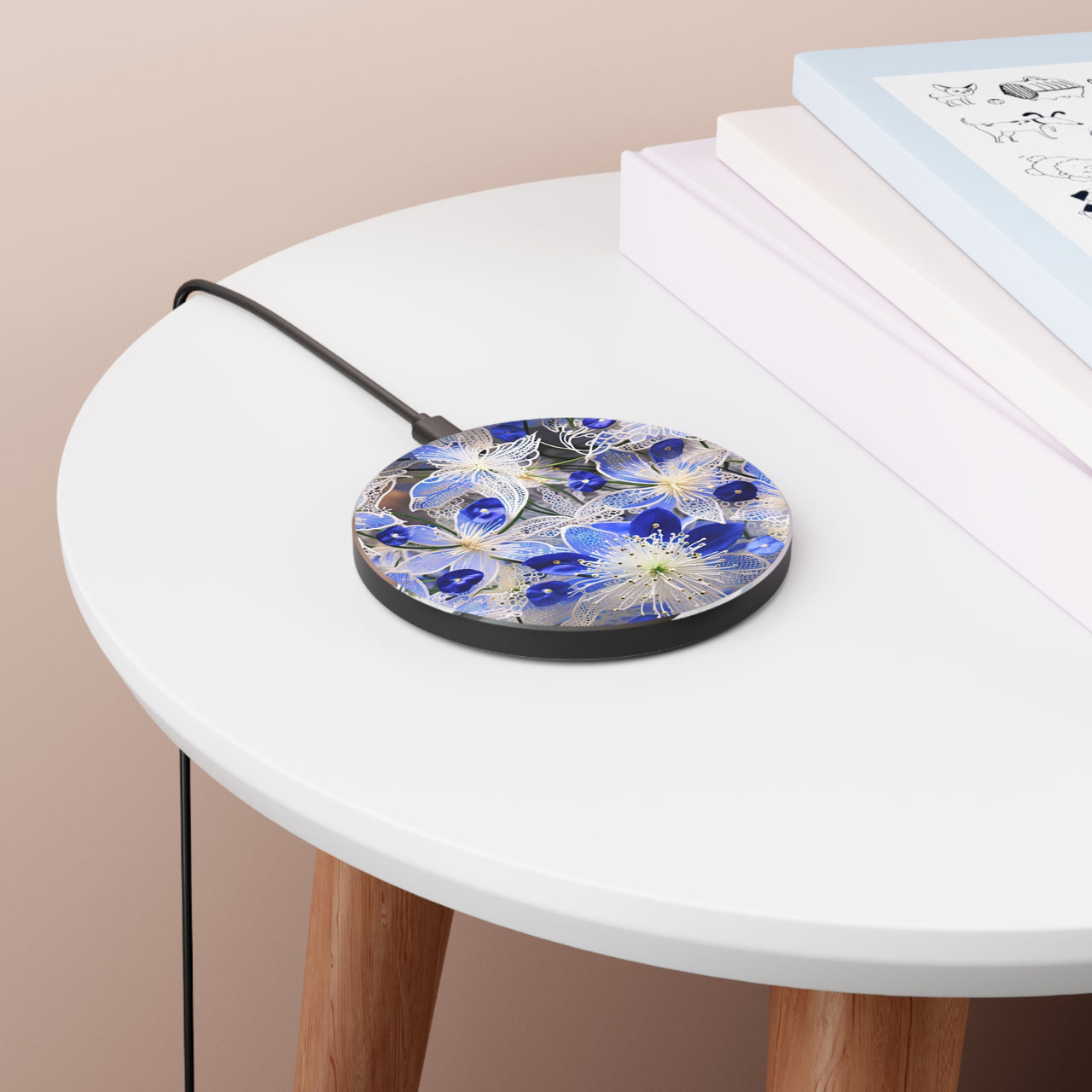 Arctic Floral Bouquet Wireless Charger for Qi Enabled Phones