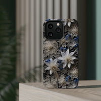 Thumbnail for Vintage Lace and Clematis MagSafe Tough Cases for iPhone 13, iPhone 13 Mini, iPhone 13 Pro, and iPhone 13 Pro Max.