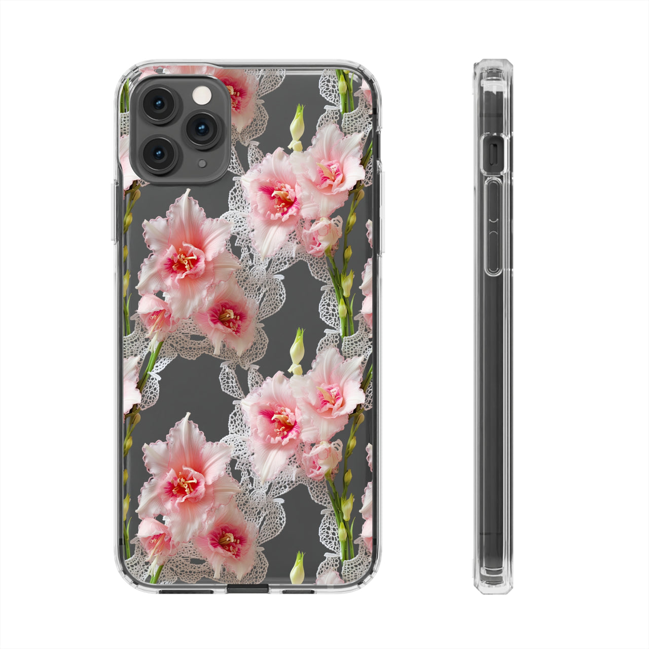 *Clear Case* Gladioli Garden - iPhone 11, iPhone 11 Pro, iPhone 11 Pro Max - Supports Wireless Charging