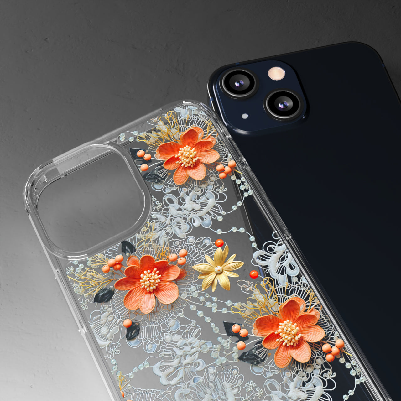 *Clear Case* Peach Perfection - iPhone 13, iPhone 13 Mini, iPhone 13 Pro, iPhone 13 Pro Max - Supports Wireless Charging