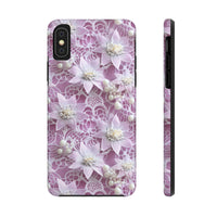 Thumbnail for Coquette Clematis Tough Phone Cases for iPhone X, iPhone XR, iPhone XS, and iPhone XS MAX. Supports Wireless Charging.