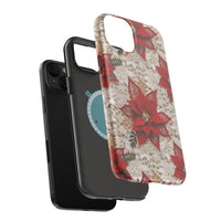 Thumbnail for Christmas Poinsettia - MagSafe Tough Case for iPhone 15, iPhone 15 Pro, iPhone 15 Plus, & iPhone 15 Pro Max