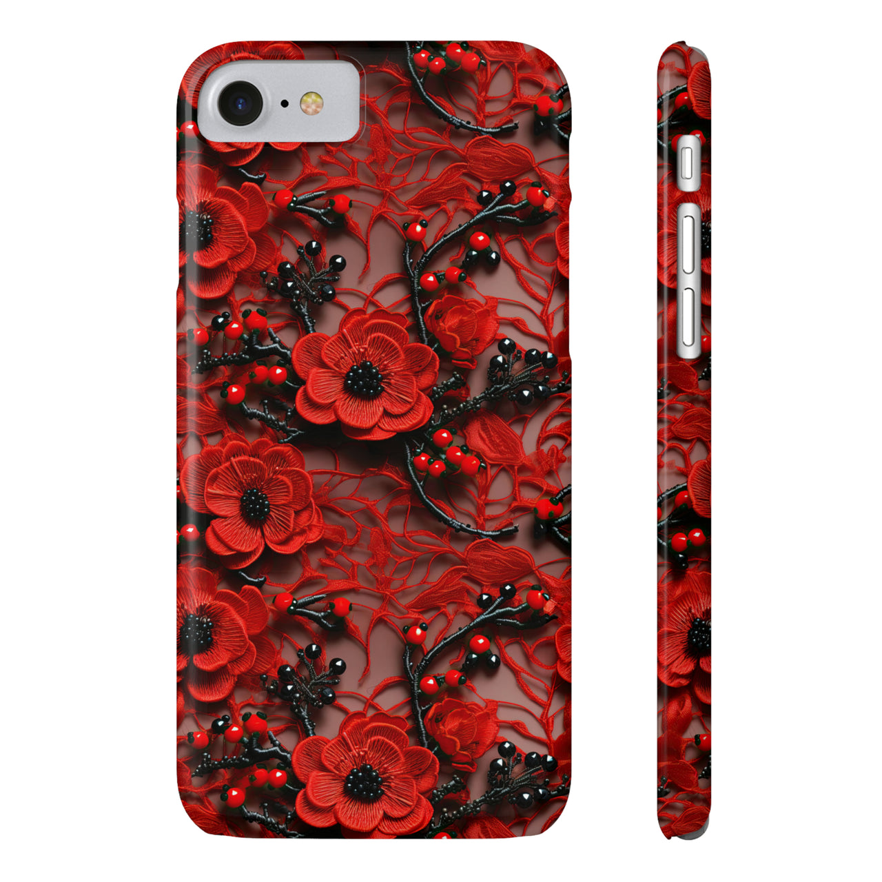 Scarlet Temptation - Slim Phone Cases for iPhone 8 and iPhone 8 Plus (Also fits iPhone 7 and 7 Plus)