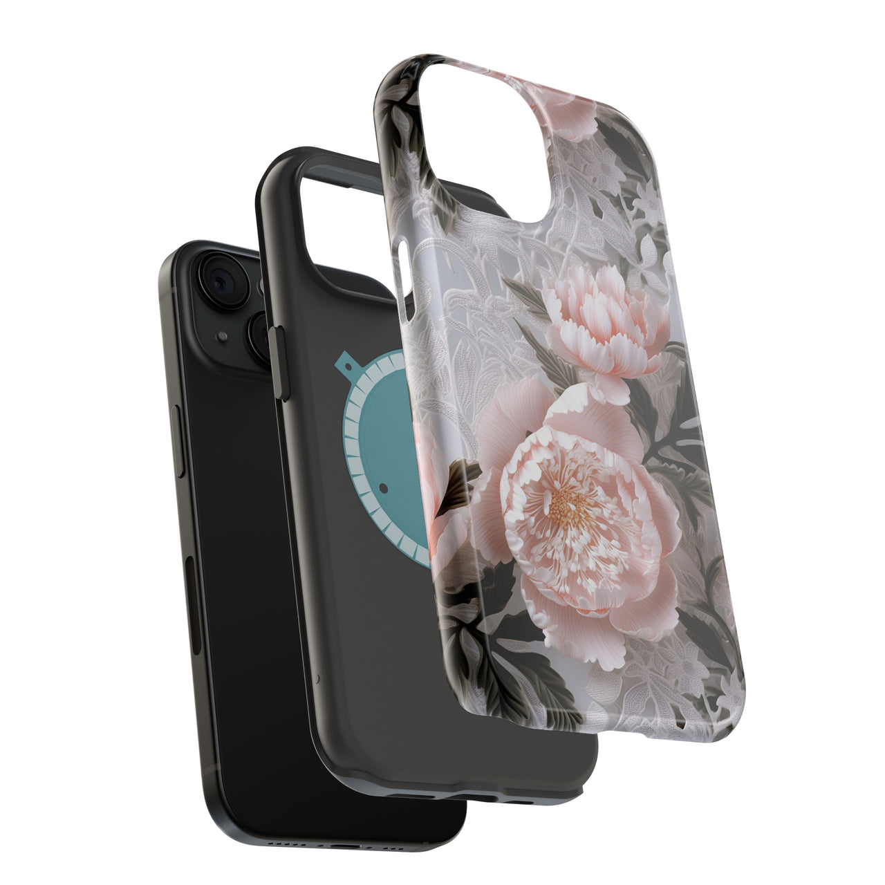 Pink Peony - MagSafe Tough Case for iPhone 15, iPhone 15 Pro, iPhone 15 Plus, & iPhone 15 Pro Max