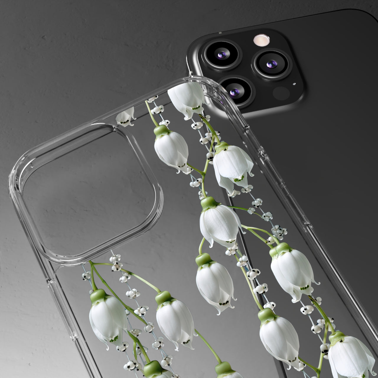 *Clear Case* Canterbury Bells - iPhone 13, iPhone 13 Mini, iPhone 13 Pro, iPhone 13 Pro Max - Supports Wireless Charging