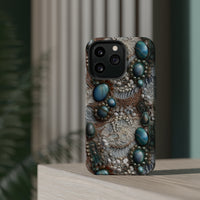 Thumbnail for Boho Agate and Lace MagSafe Tough Cases for iPhone 13, iPhone 13 Mini, iPhone 13 Pro, and iPhone 13 Pro Max.