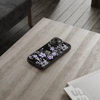 Thumbnail for *Clear Case* Purple Petals - iPhone 14, iPhone 14 Pro, iPhone 14 Plus, iPhone 14 Pro Max - Supports Wireless Charging