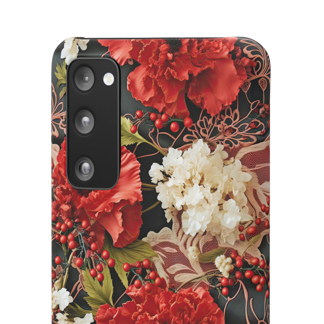 Carnation for January Birthday - Snap Case for Samsung Galaxy S20, Samsung Galaxy S20+, Samsung Galaxy S20 Ultra, & Samsung Galaxy S20 FE