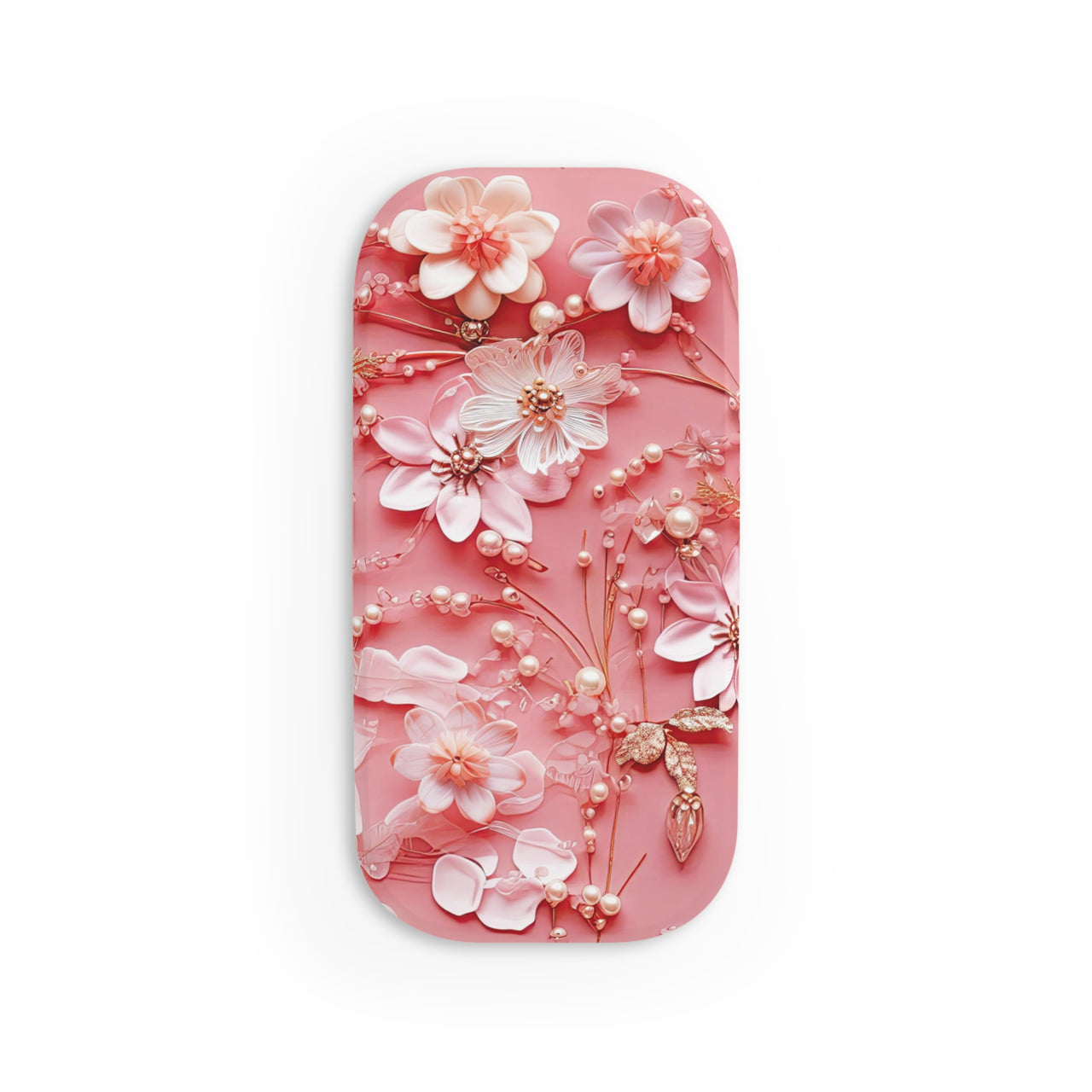 Floral Champagne Toast Phone Click-On Grip