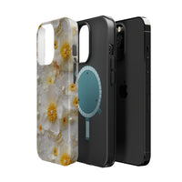 Thumbnail for White and Yellow Floral MagSafe Tough Cases for iPhone 13, iPhone 13 Mini, iPhone 13 Pro, & iPhone 13 Pro Max