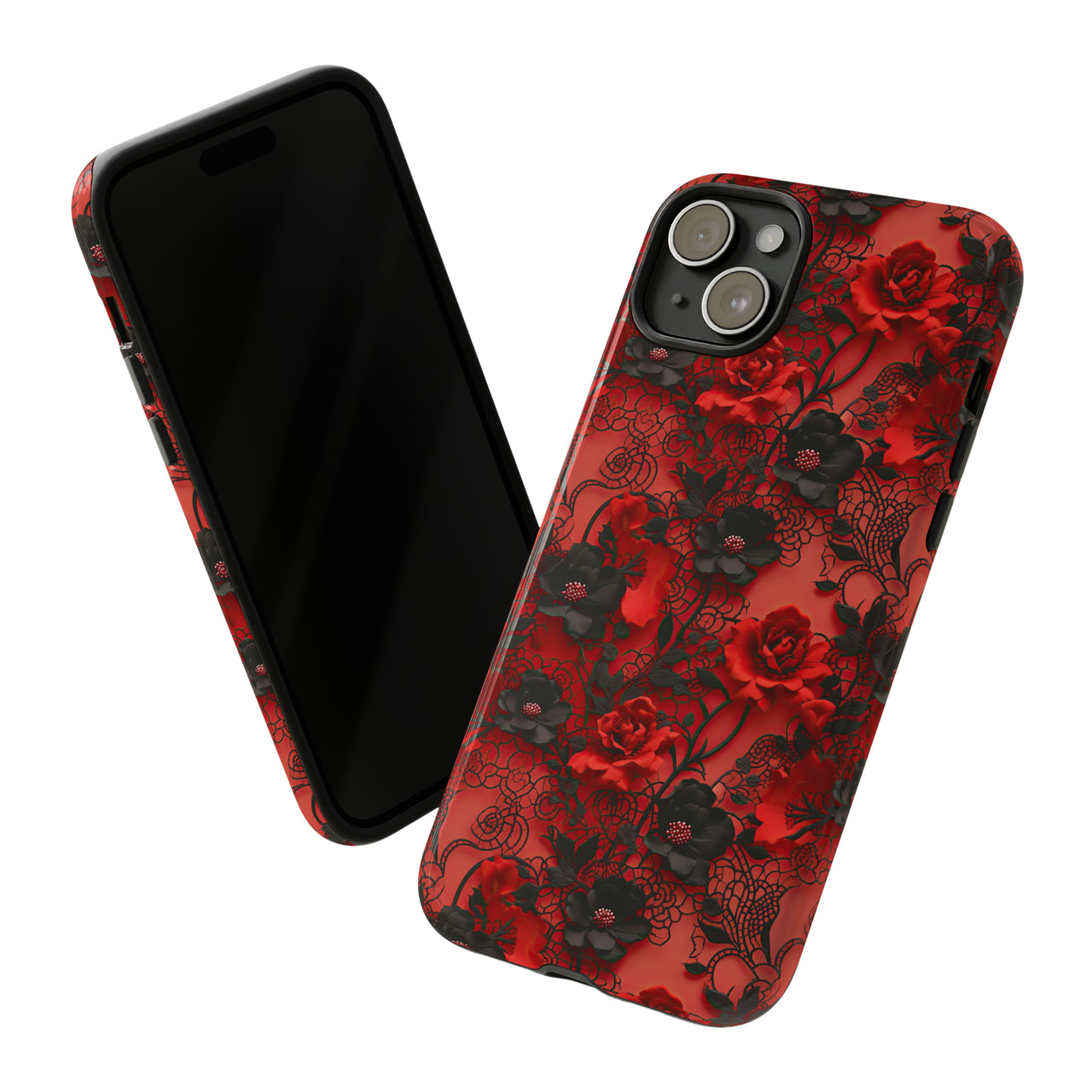 Gothic Rose Tough Case for iPhone 15, iPhone 15 Pro, iPhone 15 Plus, and iPhone 15 Pro Max