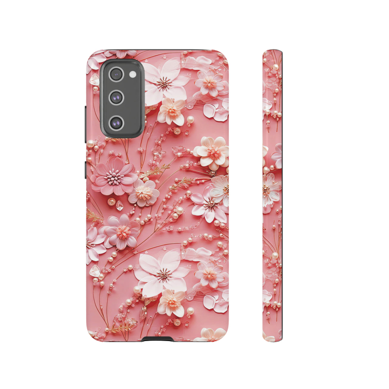 Floral Champagne Toast Tough Case for Samsung Galaxy S20, Samsung Galaxy S20+, Samsung Galaxy S20 Ultra, and Samsung Galaxy S20 FE