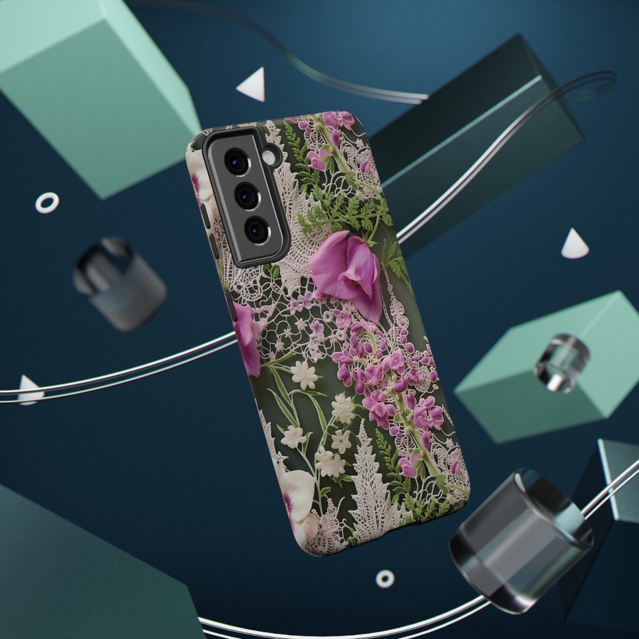 Woodland Whispers Impact-Resistant Case for Samsung Galaxy S21, Samsung Galaxy S21 Plus, and Samsung Galaxy S21 Ultra. Supports Wireless Charging.