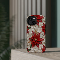 Thumbnail for Christmas Poinsettia MagSafe Tough Cases for iPhone 13, iPhone 13 Mini, iPhone 13 Pro, and iPhone 13 Pro Max.