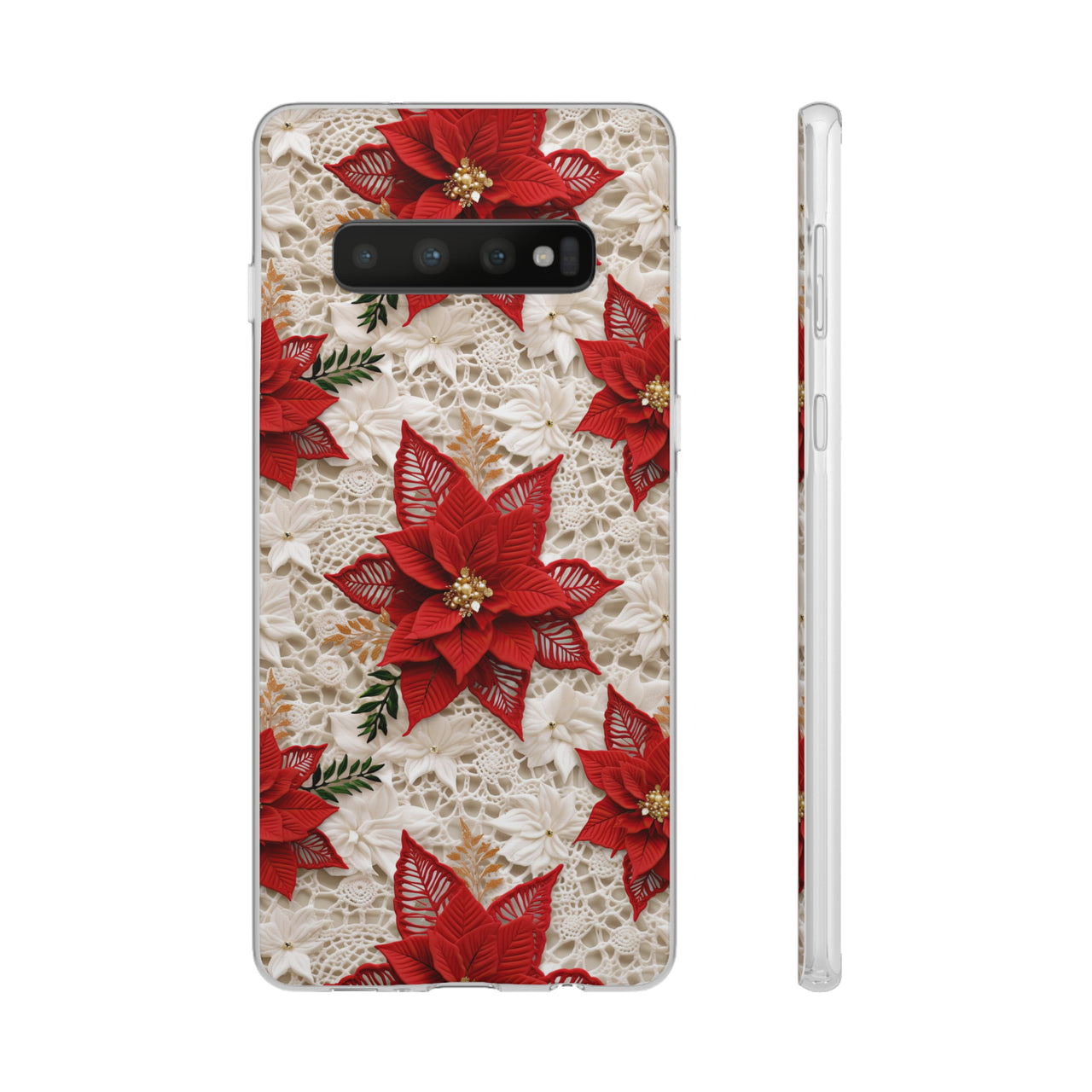 Christmas Poinsettia - Flexi Cases for Samsung Galaxy S10, Samsung Galaxy S10E, & Samsung Galaxy S10 Plus