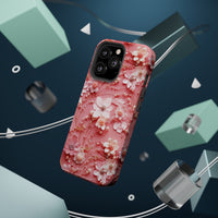 Thumbnail for Floral Champagne Toast MagSafe Tough Cases for iPhone 13, iPhone 13 Mini, iPhone 13 Pro, and iPhone 13 Pro Max.