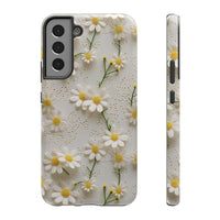 Thumbnail for Daisy Impact-Resistant Cases for Samsung Galaxy S22, Samsung Galaxy S22 Plus, and Samsung Galaxy S22 Ultra. Supports Wireless Charging.