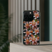 Thumbnail for *Clear Case* Pink Lily - iPhone 14, iPhone 14 Pro, iPhone 14 Plus, iPhone 14 Pro Max - Supports Wireless Charging