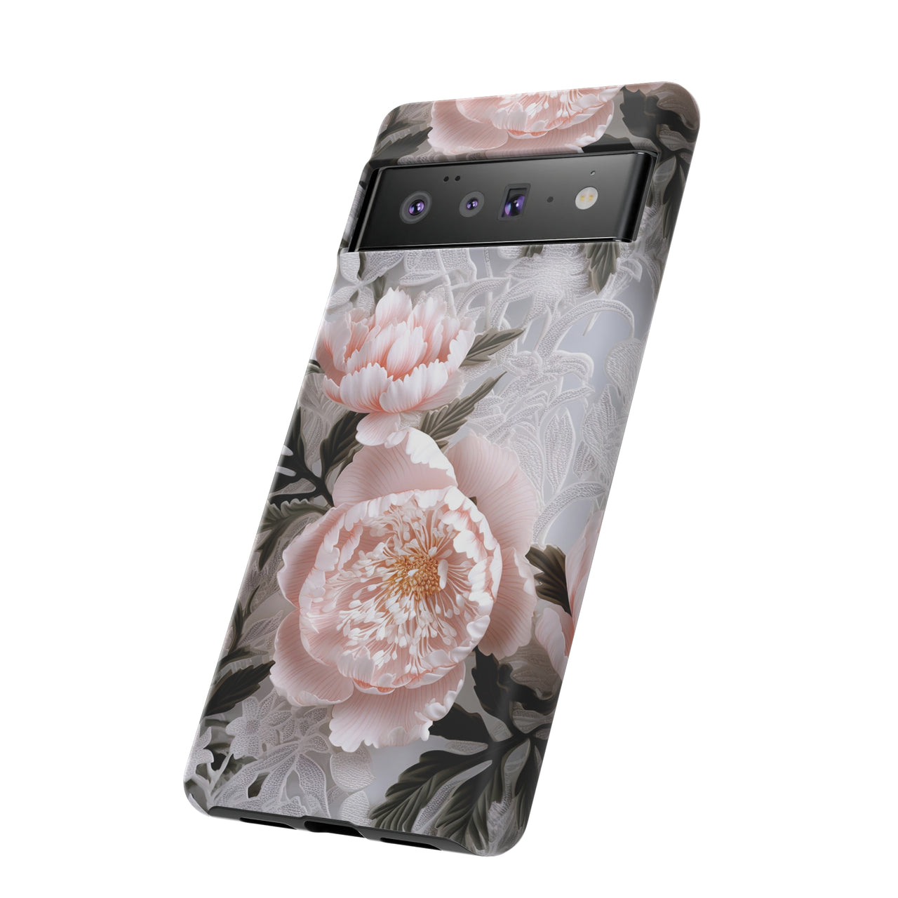 Pink Peony Tough Cases for Google Pixel 6 and Google Pixel 6 Pro