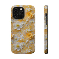 Thumbnail for Yellow Floral MagSafe Tough Cases for iPhone 14, iPhone 14 Pro, iPhone 14 Plus, and iPhone 14 Pro Max