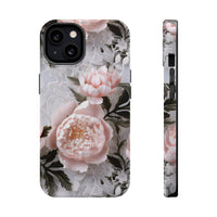 Thumbnail for Pink Peony MagSafe Tough Cases for iPhone 13, iPhone 13 Mini, iPhone 13 Pro, and iPhone 13 Pro Max.