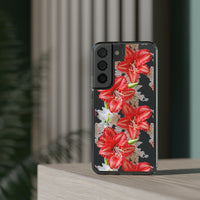 Thumbnail for *Clear Case* Enchanting Amaryllis - Samsung Galaxy S22, Samsung Galaxy S22 Plus, Samsung Galaxy S22 Ultra - Supports Wireless Charging