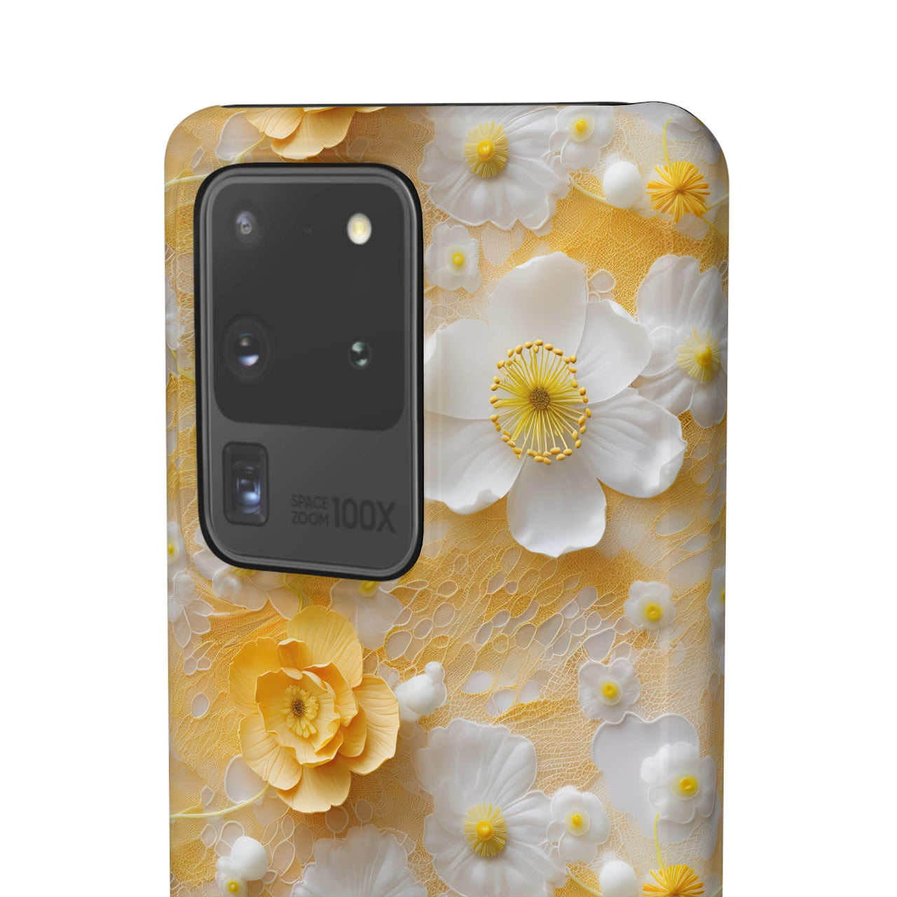 Yellow Floral - Snap Case for Samsung Galaxy S20, Samsung Galaxy S20+, Samsung Galaxy S20 Ultra, & Samsung Galaxy S20 FE