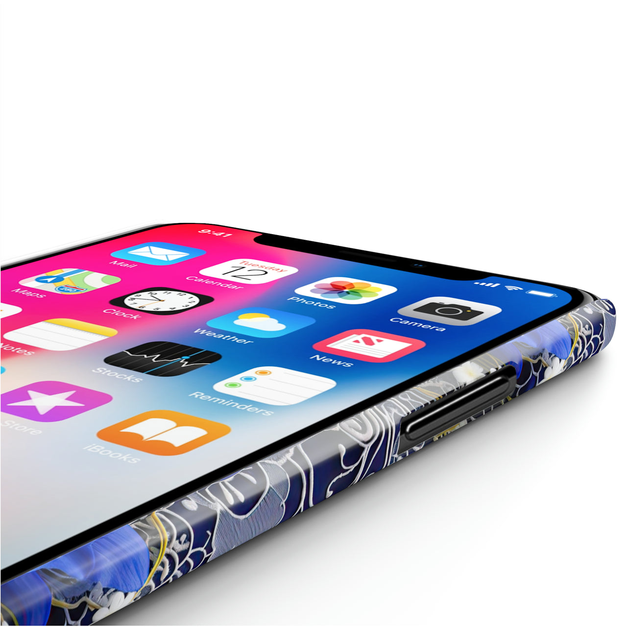 Cerulean Elegance - Slim Phone Cases for iPhone X, iPhone XR, iPhone XS, and iPhone XS MAX