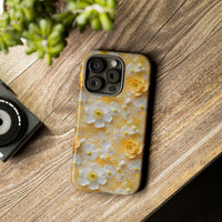 Thumbnail for Yellow Floral Tough Case for iPhone 15, iPhone 15 Pro, iPhone 15 Plus, and iPhone 15 Pro Max