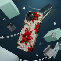 Thumbnail for Christmas Poinsettia MagSafe Tough Cases for iPhone 13, iPhone 13 Mini, iPhone 13 Pro, and iPhone 13 Pro Max.