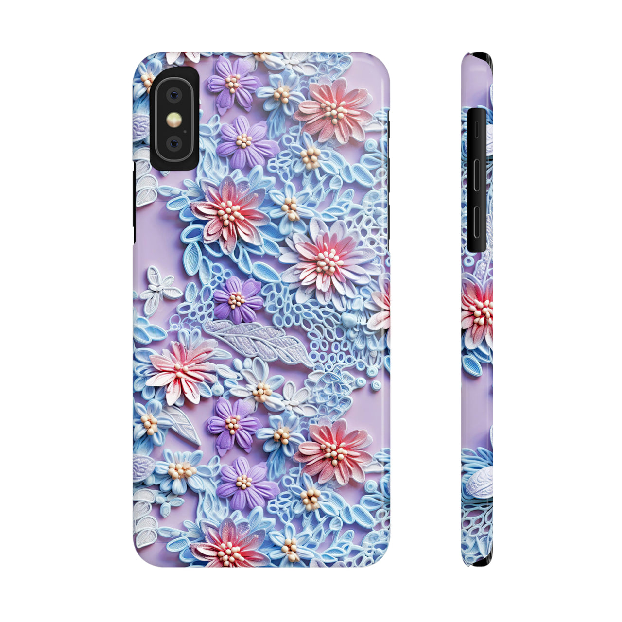 Cotton Candy Meadow - Slim Phone Cases for iPhone X, iPhone XR, iPhone XS, and iPhone XS MAX