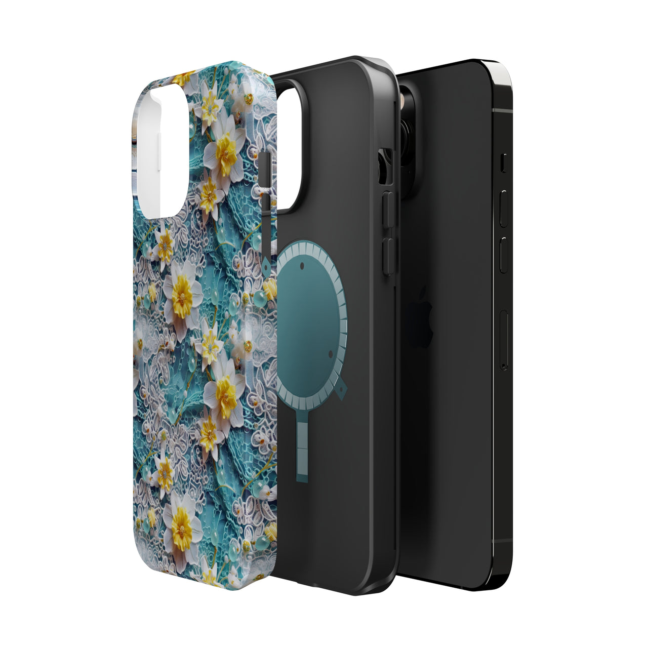 Daffodil for March Birthday - MagSafe Tough Cases for iPhone 13, iPhone 13 Mini, iPhone 13 Pro, and iPhone 13 Pro Max.