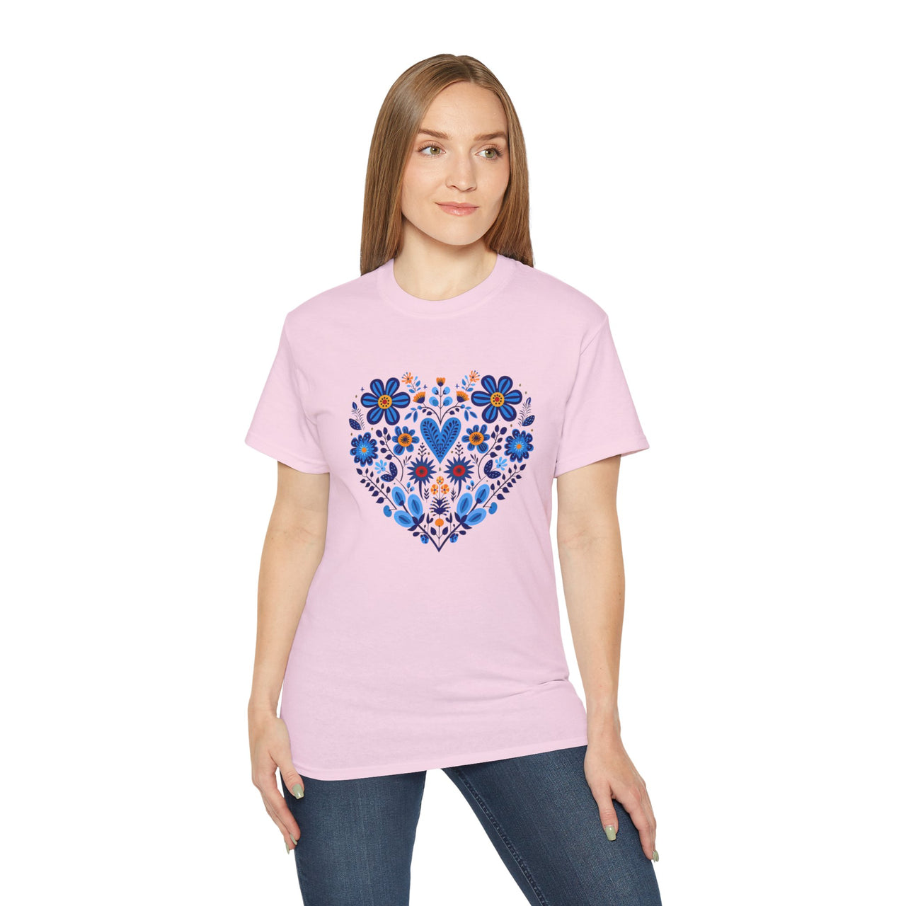 Flower Heart Unisex Ultra Cotton Tee