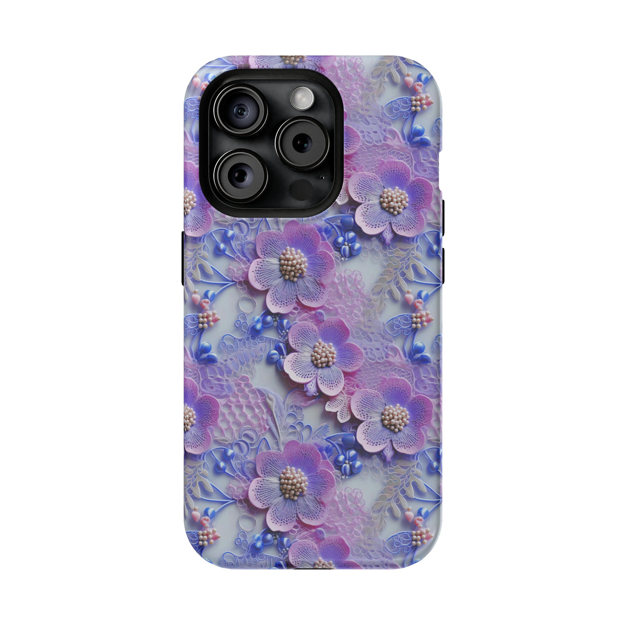 Pink and Purple Harmony - MagSafe Tough Case for iPhone 15, iPhone 15 Pro, iPhone 15 Plus, & iPhone 15 Pro Max