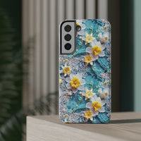 Thumbnail for Daffodil for March Birthday - Impact-Resistant Case for Samsung Galaxy S22, Samsung Galaxy S22 Plus, and Samsung Galaxy S22 Ultra. Supports Wireless Charging.