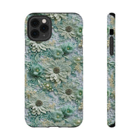 Thumbnail for Teal Petals - Impact-Resistant Cases for iPhone 11, iPhone 11 Pro, and iPhone 11 Pro Max. Supports Wireless Charging.