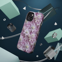 Thumbnail for Coquette Clematis MagSafe Tough Cases for iPhone 13, iPhone 13 Mini, iPhone 13 Pro, and iPhone 13 Pro Max.