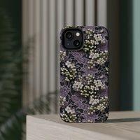 Thumbnail for White Flowers on a Purple Bed - MagSafe Tough Cases for iPhone 13, iPhone 13 Mini, iPhone 13 Pro, and iPhone 13 Pro Max.